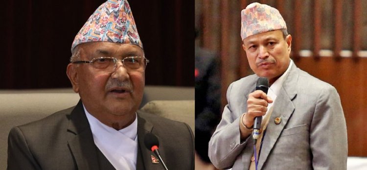 ओलीको भीम रावललाई आग्रह राजीनामा फिर्ता लिनुस